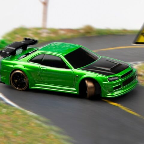 1/76 C64 DRIFT RC Car RTR (zelená metalíza)