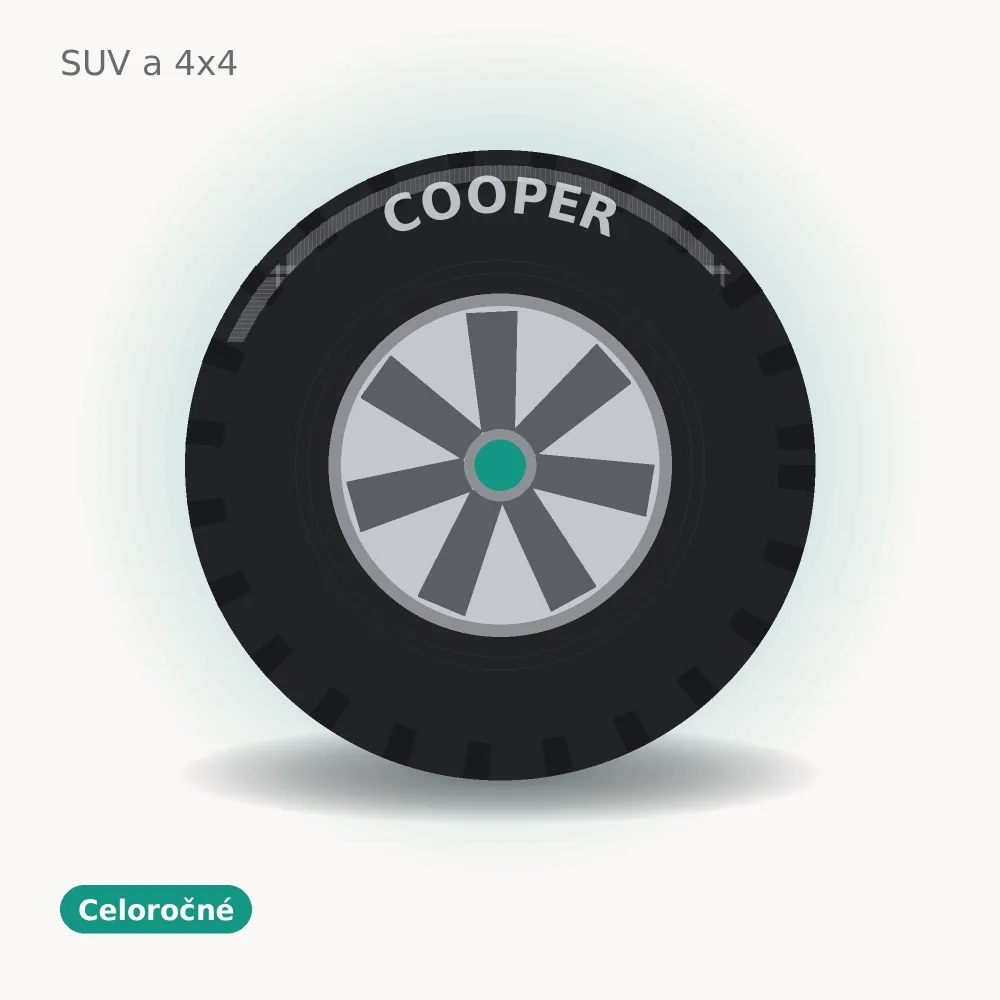 Cooper celoročné pneumatika