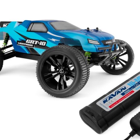 KAVAN GRT-10 Lightning 2,4 GHz 4WD Truggy 1:10 - Modrý - RTR